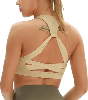 icyzone Workout Sports Bras for Women - Fitness Athletic Exercise Running Bra, Activewear Yoga Tops