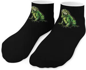 Iguana Ankle Socks Breathable Low Cut Sports Socks Casual No Show Sock for Women Men
