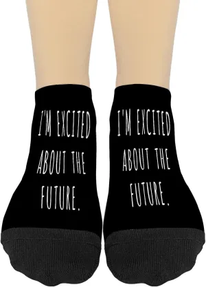 I'm Excited About The Futures Low Cut Socks Low Cut Socks Youth No Show Athletic Socks TrendySocks
