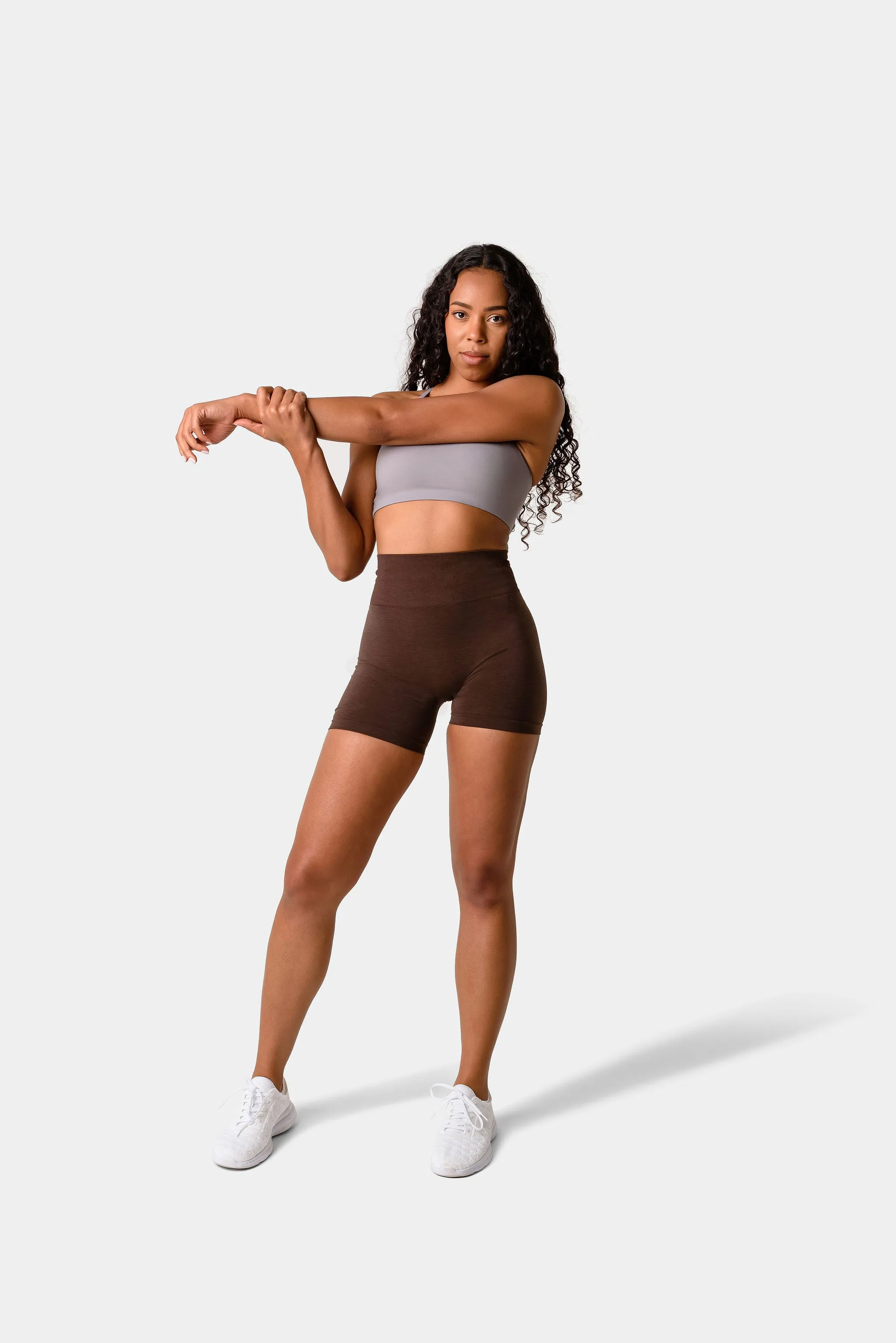 Iris Strappy Back Crop Sports Bra - Skyrocket Grey