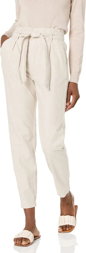 JAG Women's Belted Pleat High Rise Tapered Leg Pant-Legacy