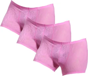JEShifangjiusu Men'S See Through Shorts Transparent Boxer Briefs Mesh Breathable Underwear Comfortable Breathable Underpants
