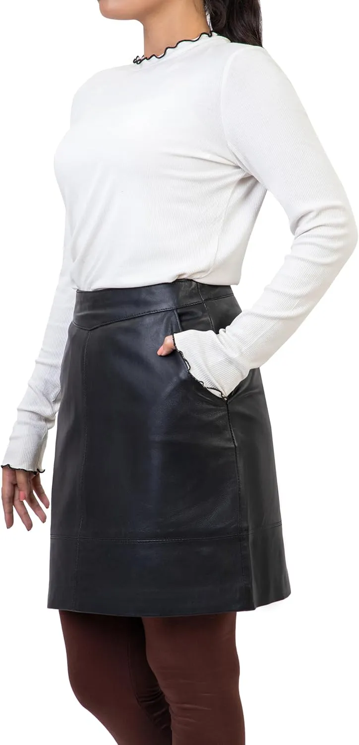 Jild Leather Skirts for Women High Waisted Skirt Mini Skirts for Women