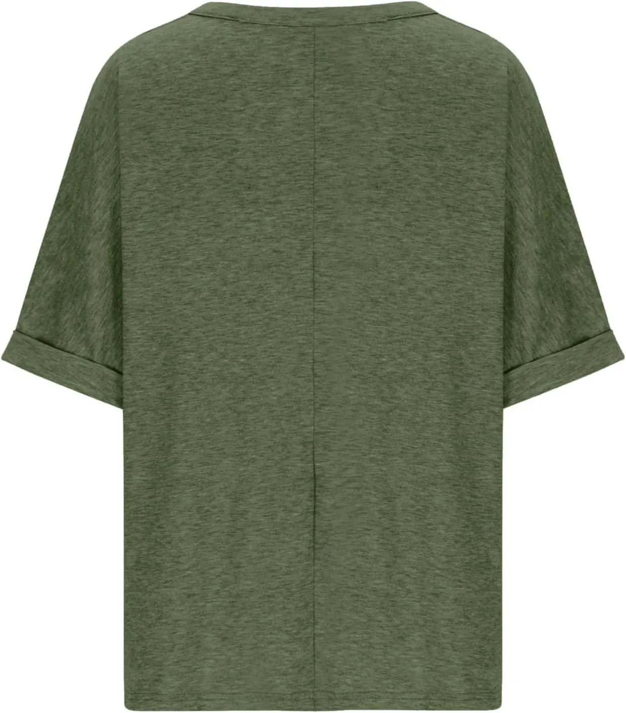 JOAU Women's Oversized T-Shirt Summer Casual Loose Fit Rolled Short Sleeve Round Neck Basic Tops Workout Gym Tee Shirts
