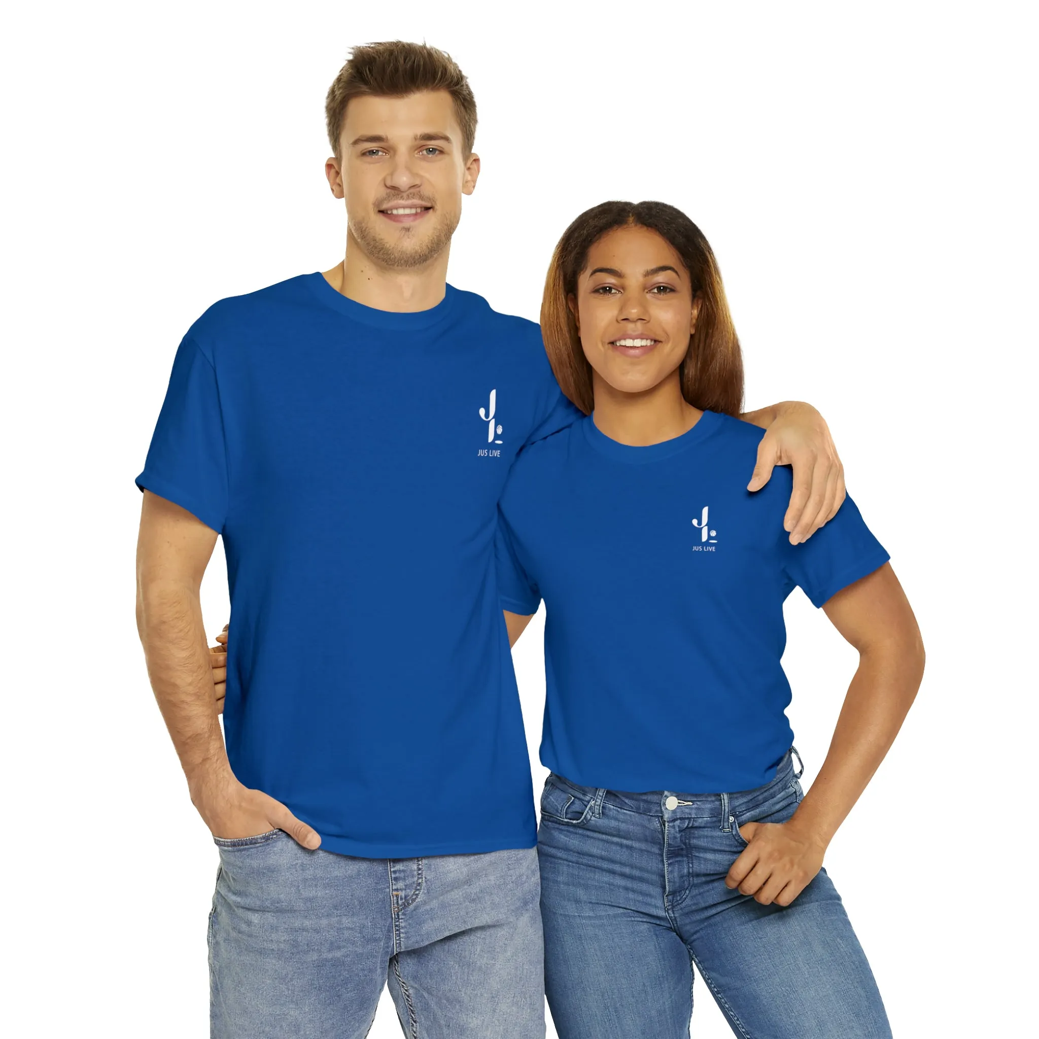 JUS LIVE Unisex Heavy Cotton Tee, IT'S NOT OVER WHEN YOU LOSE IT'S OVER WHEN YOU QUIT.