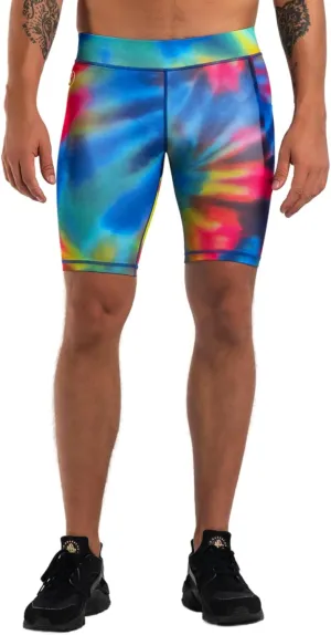 Kapow Meggings Men's Recycled Performance Compression Shorts with Pockets (Atomic, Small)