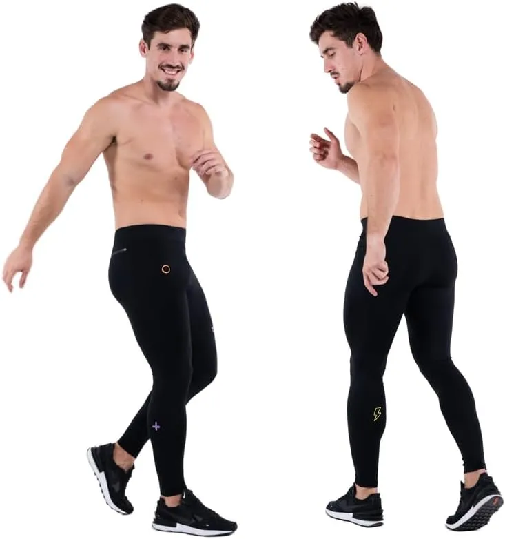 Kapow Meggings Performance Pro Range - Mens Compression Leggings with Pockets for Athletic Workout Performance