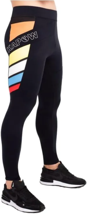Kapow Meggings Performance Pro Range - Mens Compression Leggings with Pockets for Athletic Workout Performance