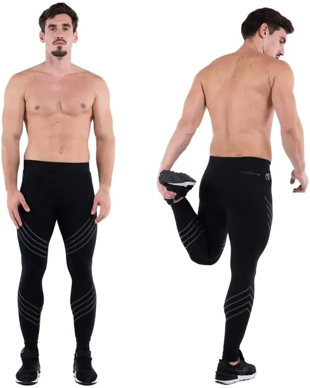 Kapow Meggings Performance Pro Range - Mens Compression Leggings with Pockets for Athletic Workout Performance