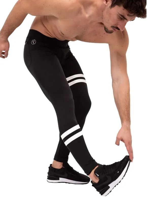 Kapow Meggings Performance Pro Range - Mens Compression Leggings with Pockets for Athletic Workout Performance