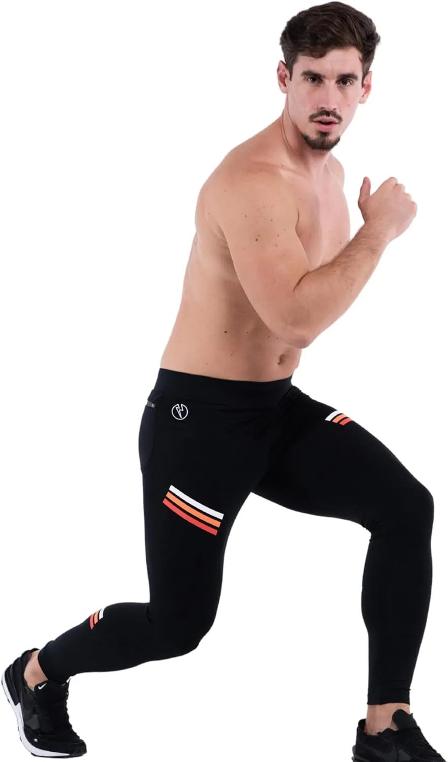 Kapow Meggings Performance Pro Range - Mens Compression Leggings with Pockets for Athletic Workout Performance