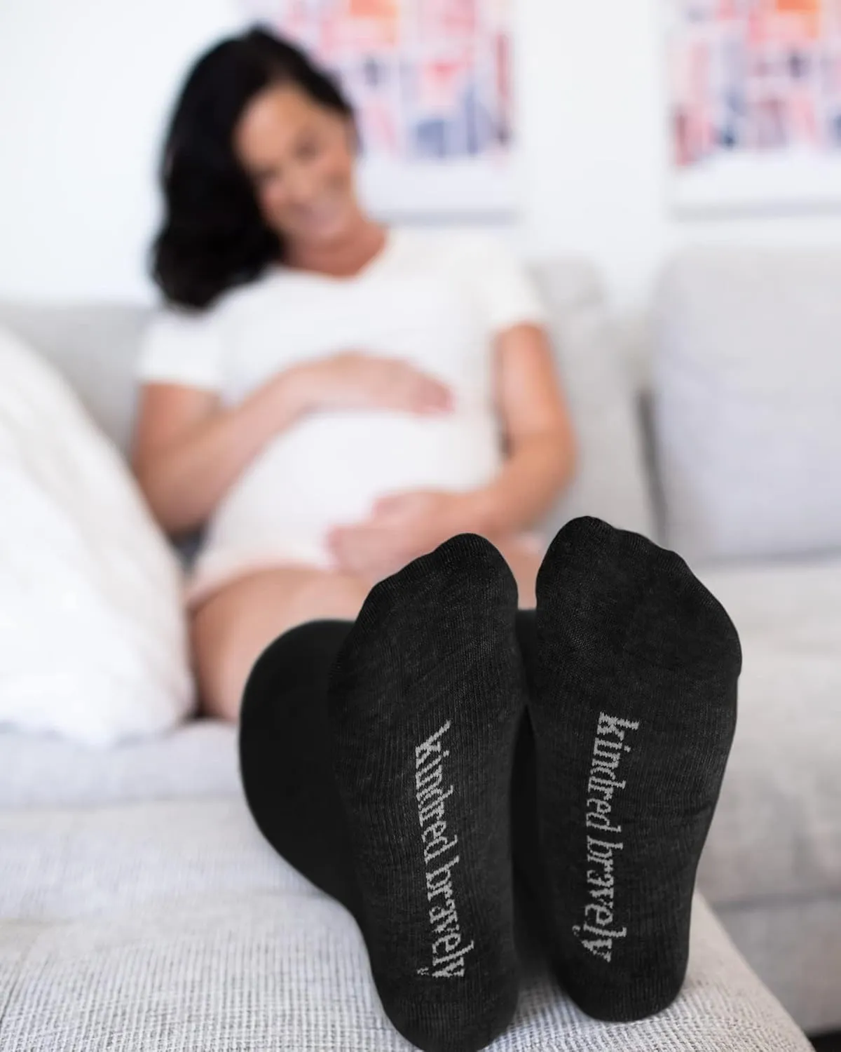 Kindred Bravely Maternity Compression Socks 2-Pack | Graduated Compression Socks for Circulation Pregnancy Travel