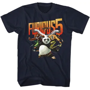 Kung Fu Panda Furious 5 Men's T-Shirt