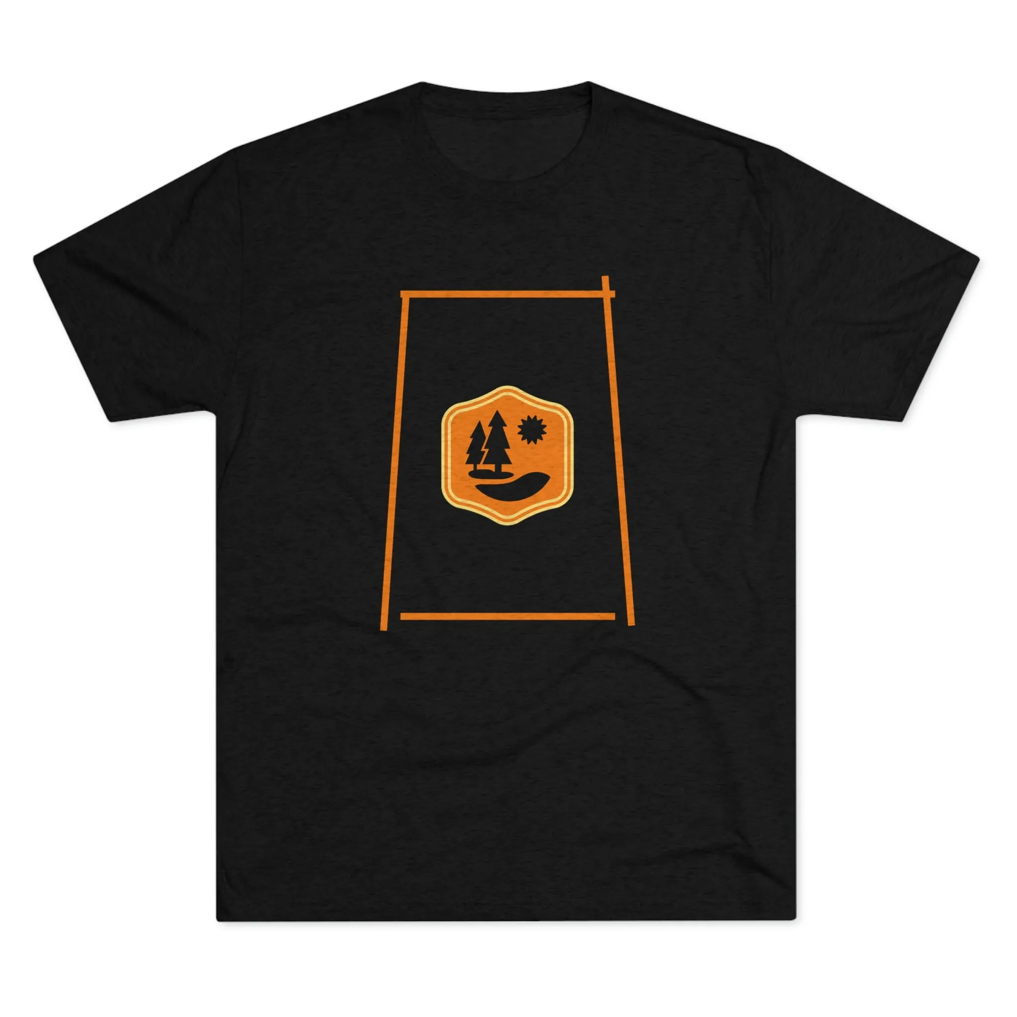 Lake Therapy - Orange Accents - Lake Vermilion - Unisex Tri-Blend Crew Tee