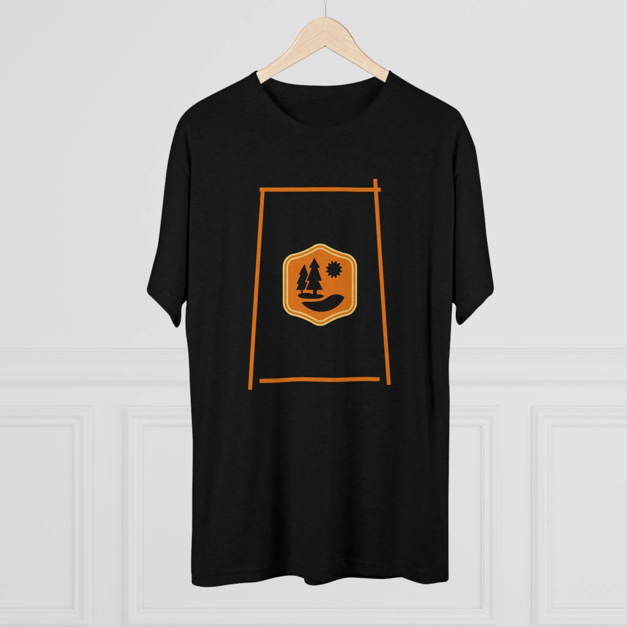 Lake Therapy - Orange Accents - Lake Vermilion - Unisex Tri-Blend Crew Tee