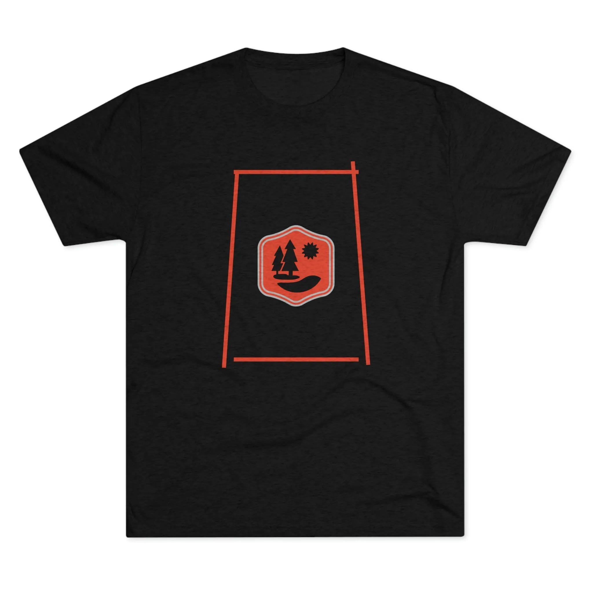 Lake Therapy - Red Accents - Lake Vermilion - Unisex Tri-Blend Crew Tee