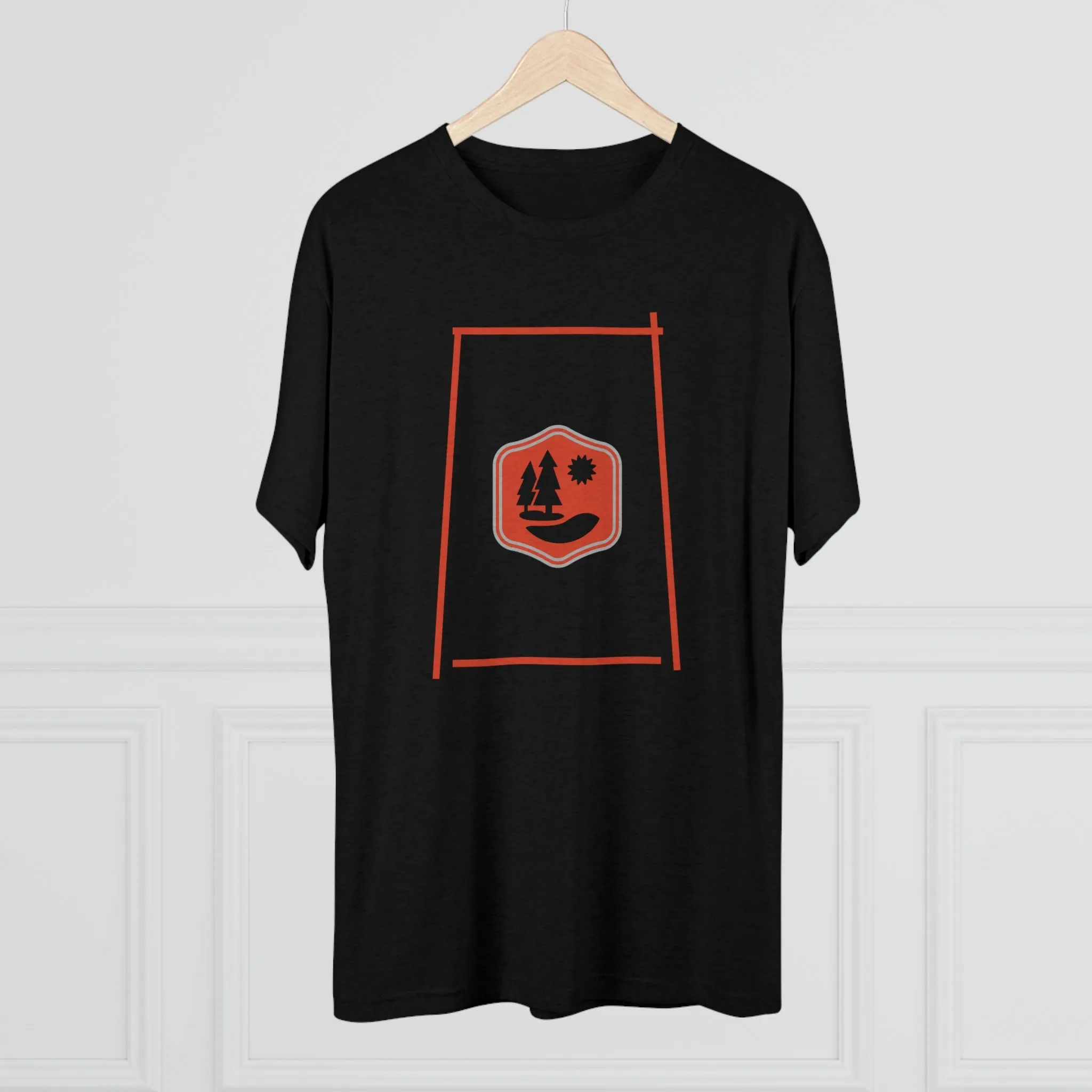 Lake Therapy - Red Accents - Lake Vermilion - Unisex Tri-Blend Crew Tee
