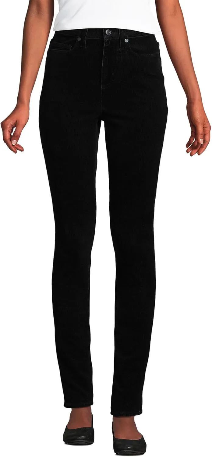 Lands' End Women's Slender High Rise Corduroy Skinny Pants