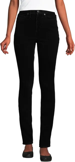 Lands' End Women's Slender High Rise Corduroy Skinny Pants