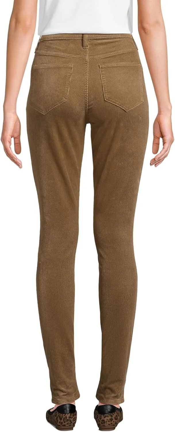 Lands' End Women's Slender High Rise Corduroy Skinny Pants