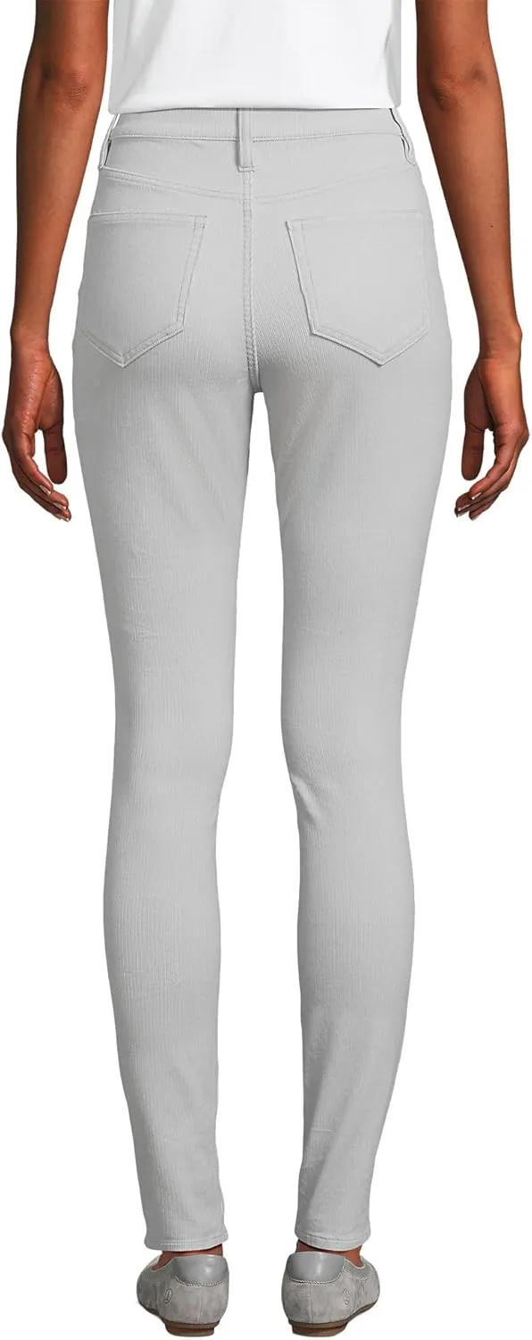 Lands' End Women's Slender High Rise Corduroy Skinny Pants