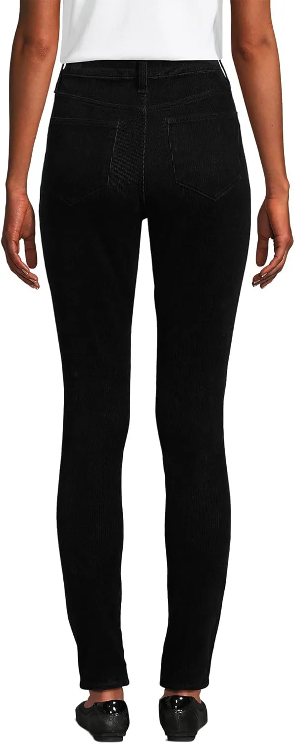 Lands' End Women's Slender High Rise Corduroy Skinny Pants
