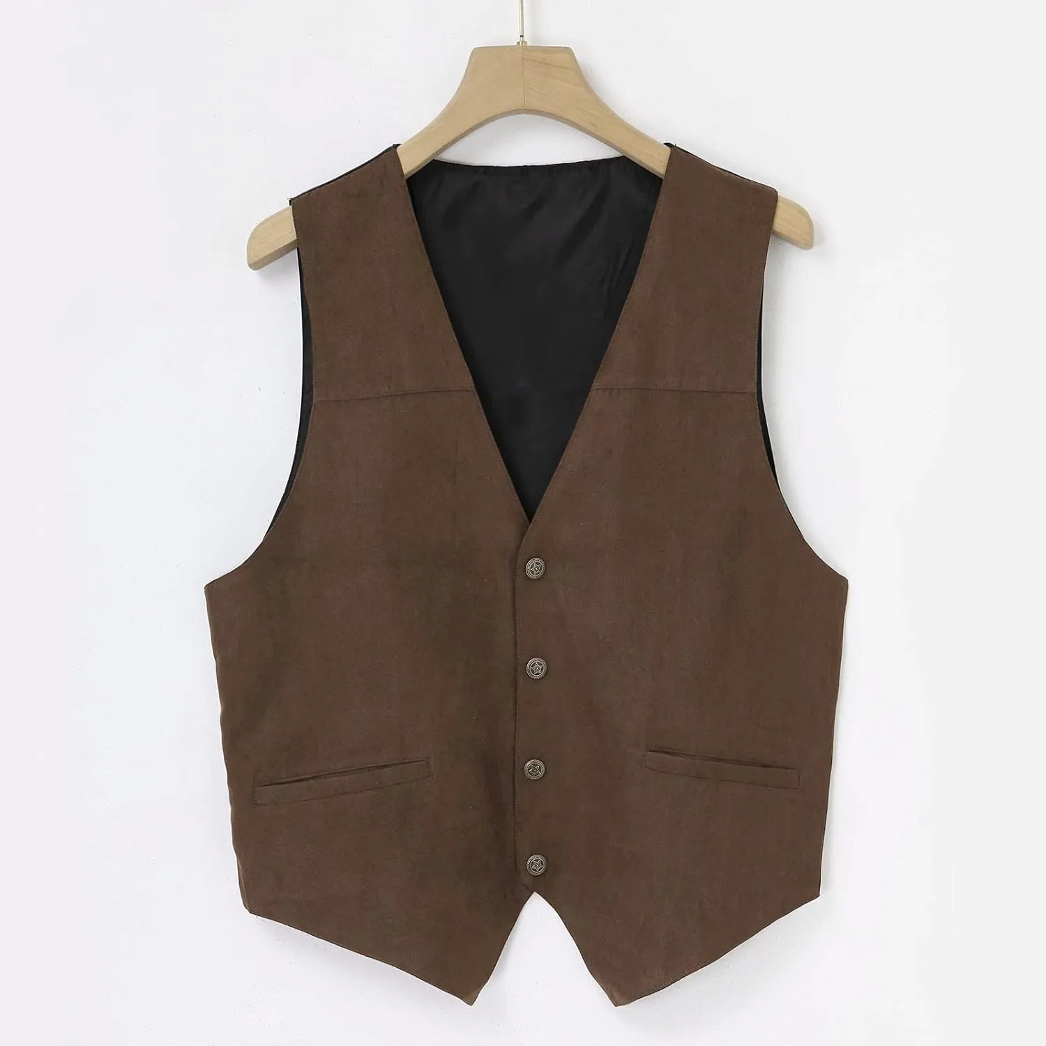 LCMTWX Vest Dress Fashion Casual Plaid Print Buckle Sanding Sleeveless T Shirt Vest Blue Vest Men Vest Clothing For