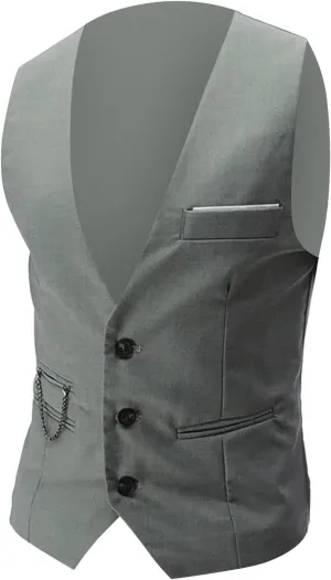 LCMTWX Vest Dress Fashion Casual Plaid Print Buckle Sanding Sleeveless T Shirt Vest Blue Vest Men Vest Clothing For