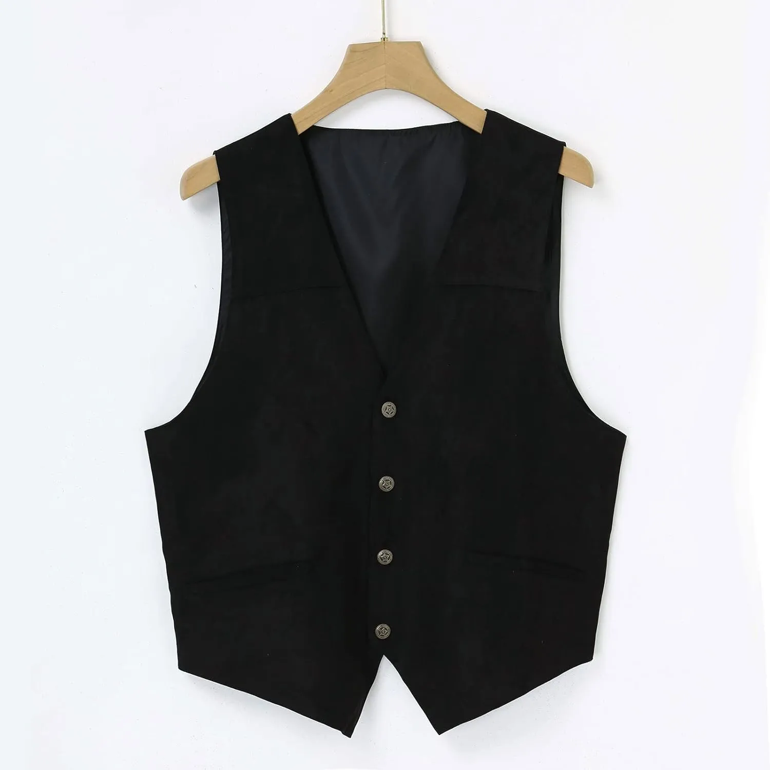 LCMTWX Vest Dress Fashion Casual Plaid Print Buckle Sanding Sleeveless T Shirt Vest Blue Vest Men Vest Clothing For
