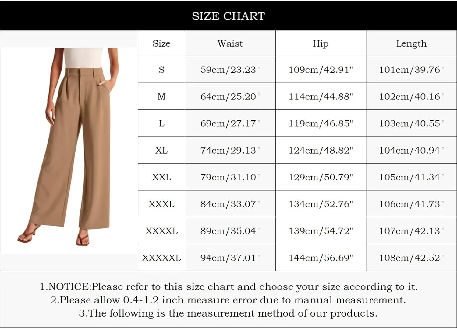 LCMTWX Womens Stretch Pants Leg Pants Casual Drawstring Elastic Trousers Comfy Straight Leg Long Pants Womens Stretch