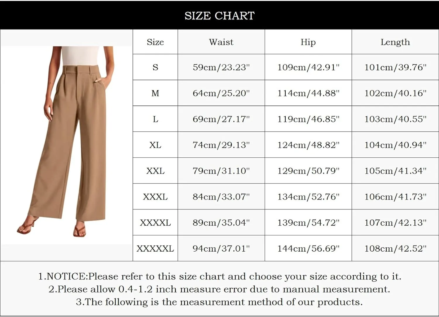 LCMTWX Womens Stretch Pants Leg Pants Casual Drawstring Elastic Trousers Comfy Straight Leg Long Pants Womens Stretch