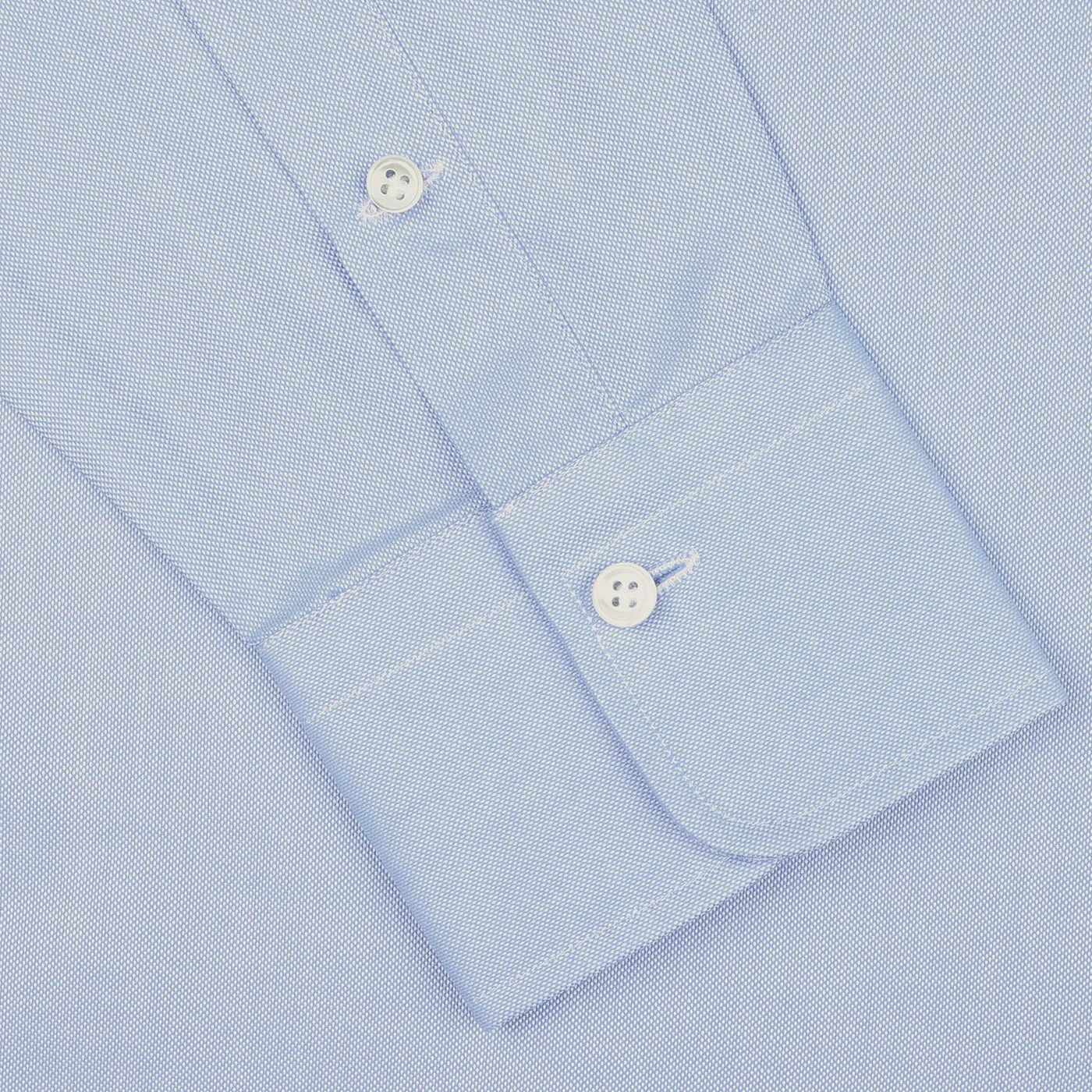 Light Blue Cotton Oxford Single Cuff Shirt