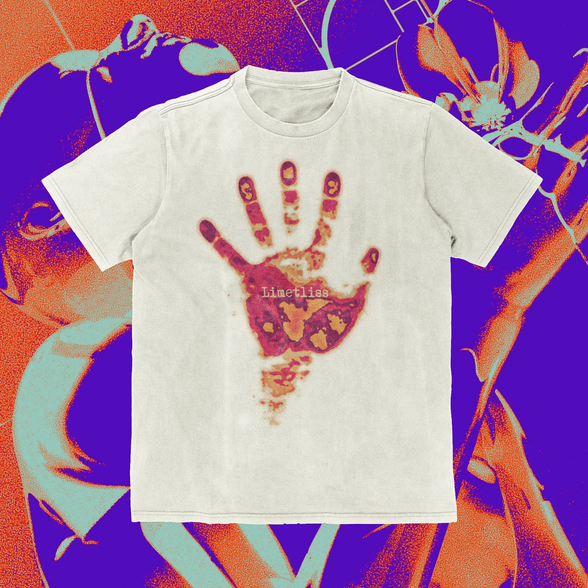 LIMETLISS HAND ITCHING TEE / FIRE