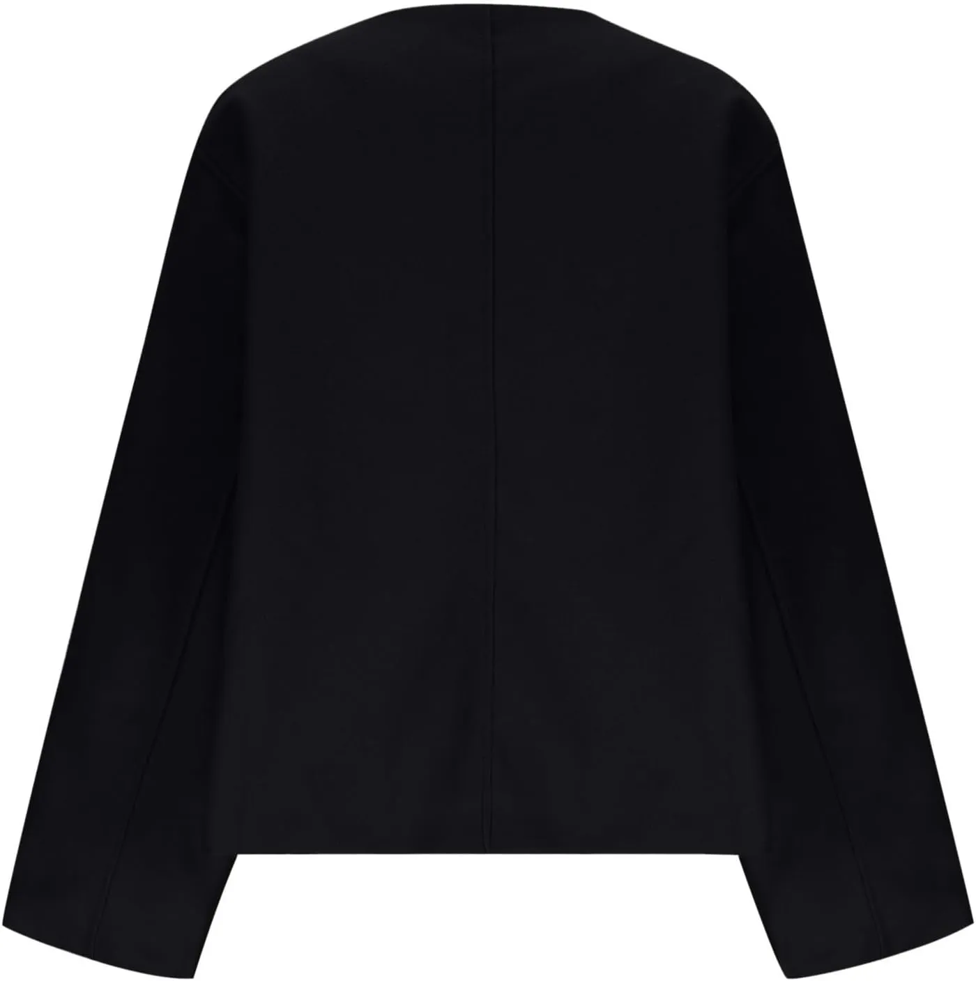Lmdudan Women Cropped Pea Coat 2024 Winter Casual Jacket Classic Lapel Collar Open Front Fashion Loose Cardigan Outerwear