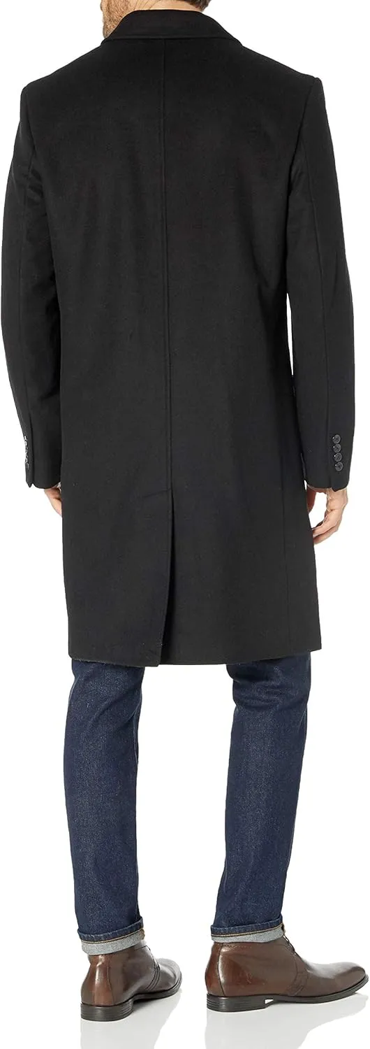LONDON FOG Men's Signature Wool-Blend Topcoat
