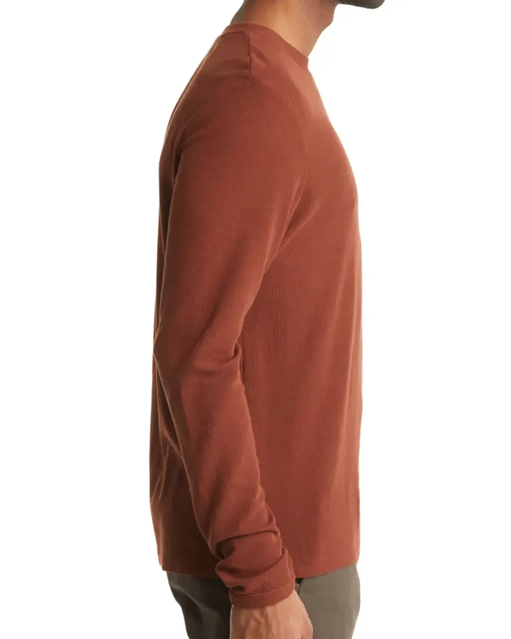 Mahogany Clive Waffle Knit Long Sleeve