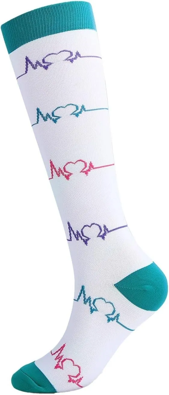Medical Compression Socks for Women & Men Circulation 20-30 mmHg Breathable, Best for Running Athletic Nursing Hiking Travel