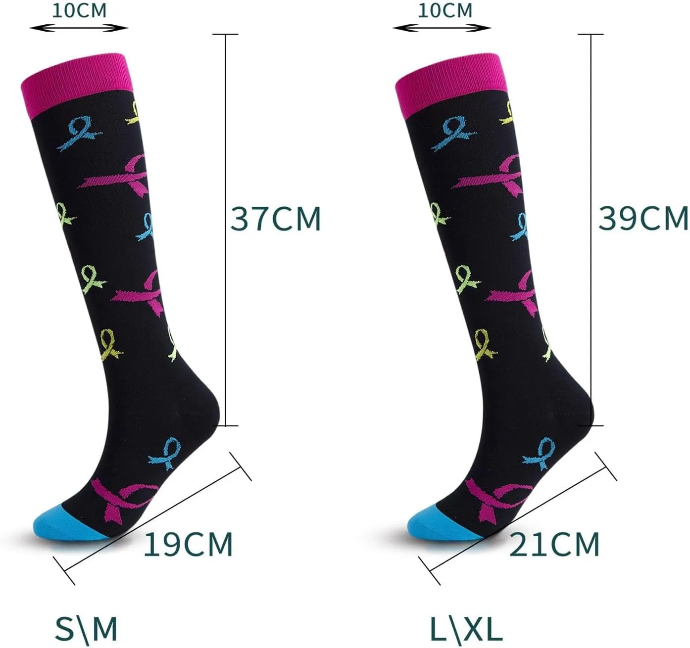 Medical Compression Socks for Women & Men Circulation 20-30 mmHg Breathable, Best for Running Athletic Nursing Hiking Travel
