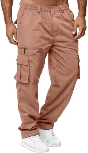 Men Joggers Chino Cargo Pants Hiking Outdoor Recreation Pants Twill Fitness Track Jogging Pants Casual Cotton Pants Sweatpant
