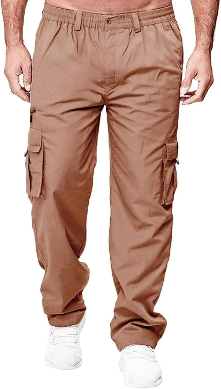 Men Joggers Chino Cargo Pants Hiking Outdoor Recreation Pants Twill Fitness Track Jogging Pants Casual Cotton Pants Sweatpant
