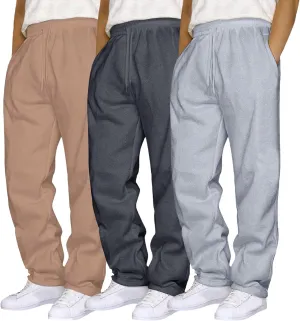 Men's 3PC Stretch Cargo Pants, Lightweight Comfy Cargo Pants, Fleece Sweatpants High Stretch Multi-Pocket Cargo Pants