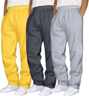 Men's 3PC Stretch Cargo Pants, Lightweight Comfy Cargo Pants, Fleece Sweatpants High Stretch Multi-Pocket Cargo Pants