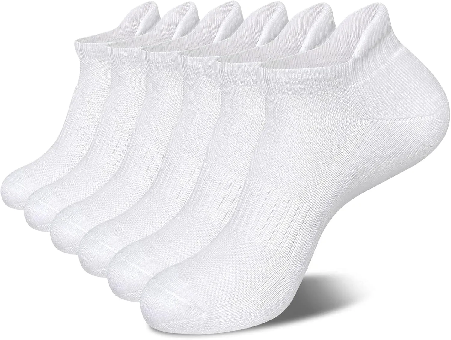 Men's Ankle Socks Athletic Tab Running Low Cut (6 Pairs)