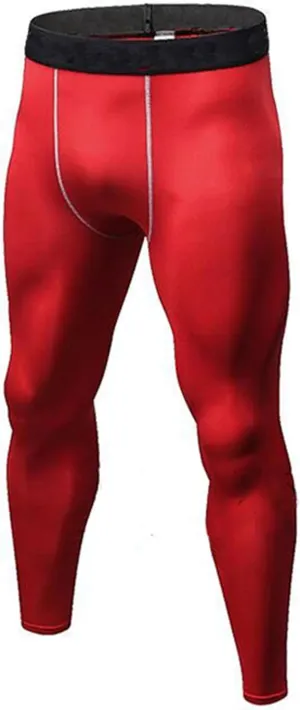 Mens Athletic Compression Pants Workout Training Leggings Sport Tights Full Length Underpants Gym Activewear