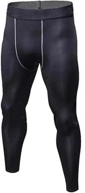Mens Athletic Compression Pants Workout Training Leggings Sport Tights Full Length Underpants Gym Activewear
