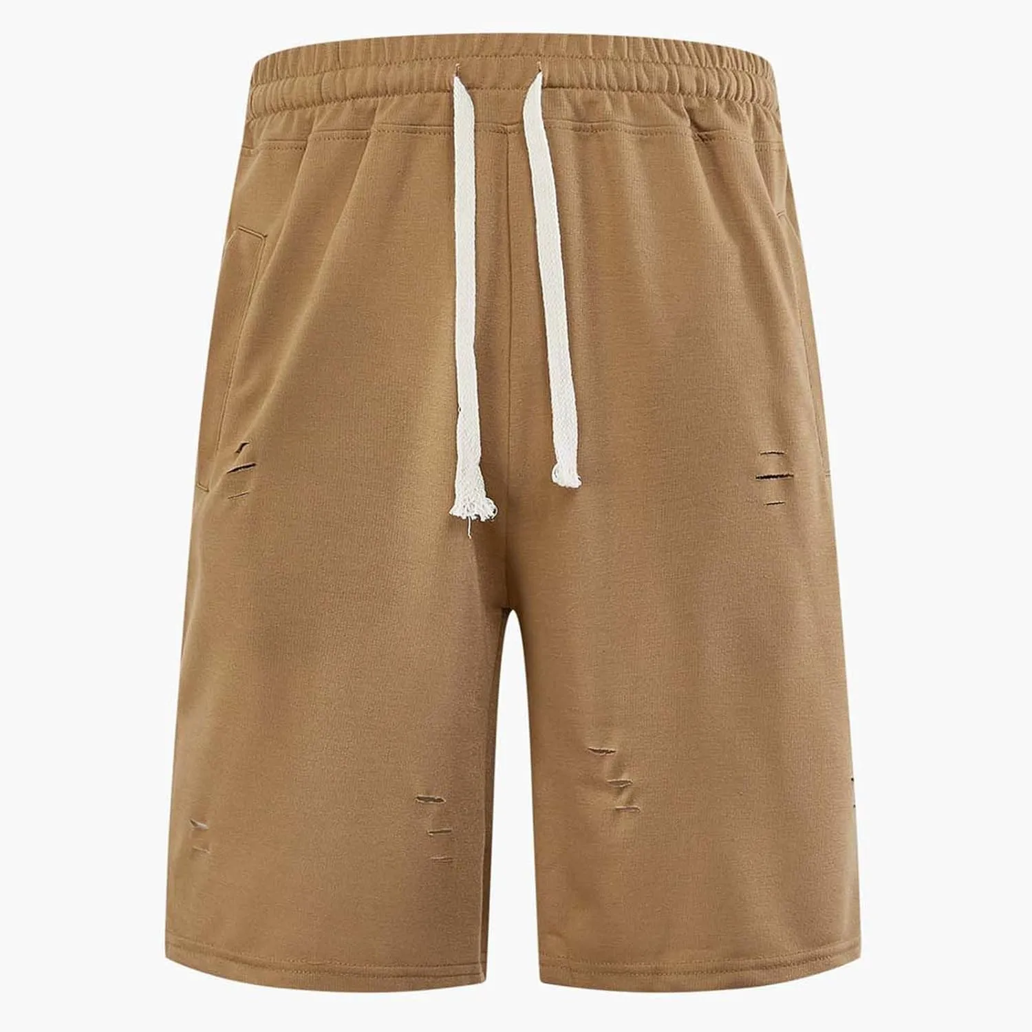 Men's Athletic Waffle Shorts Quick Dry with Pockets Bermuda Gym Running Workout Lightweight Activewear Trunks