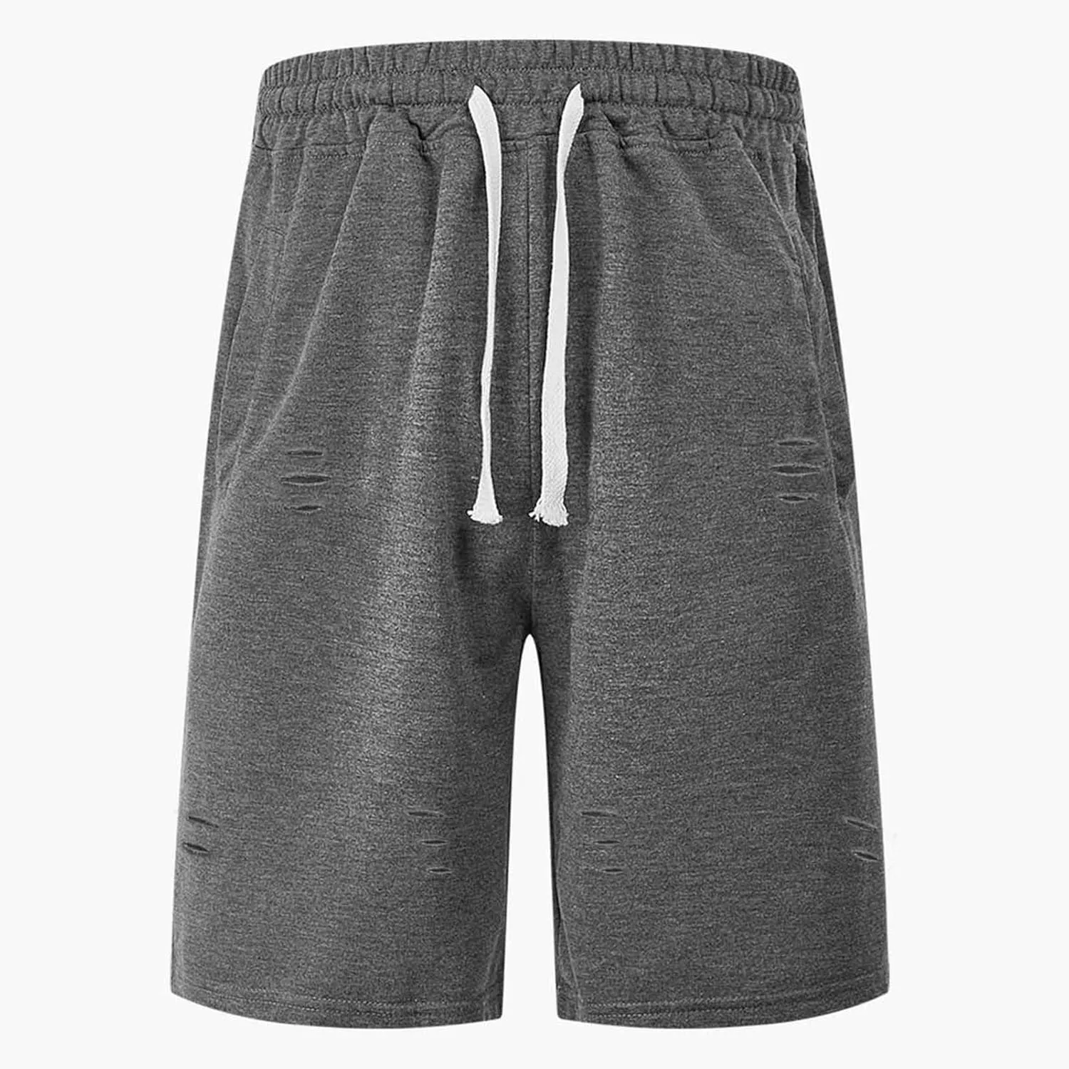Men's Athletic Waffle Shorts Quick Dry with Pockets Bermuda Gym Running Workout Lightweight Activewear Trunks