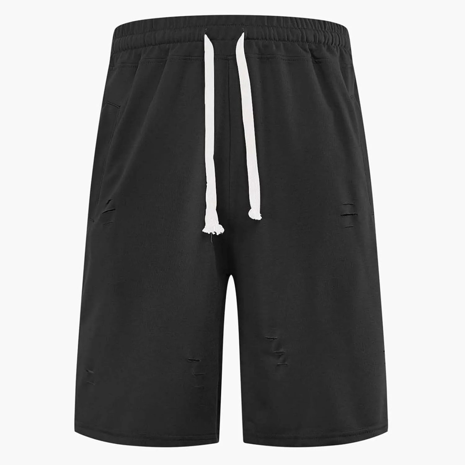 Men's Athletic Waffle Shorts Quick Dry with Pockets Bermuda Gym Running Workout Lightweight Activewear Trunks