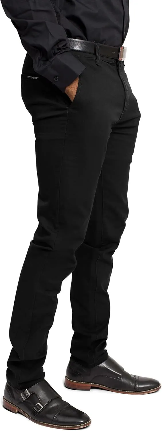 Men's Basic Casual Slim Fit Stretch Chino Pants
