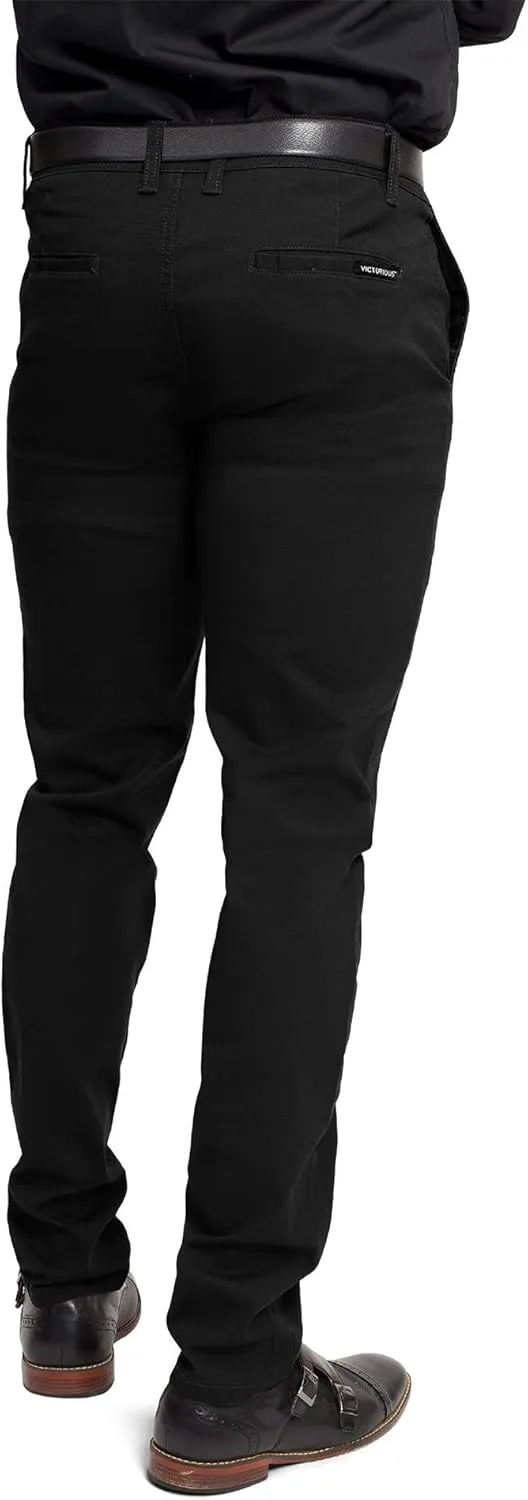 Men's Basic Casual Slim Fit Stretch Chino Pants